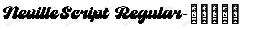 NevilleScript Regular字体转换